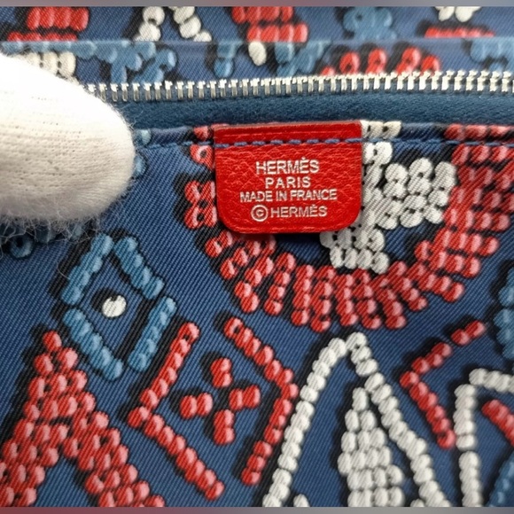 HERMES Red Long Zippy Leather Wallet | EUC - Picture 5 of 8